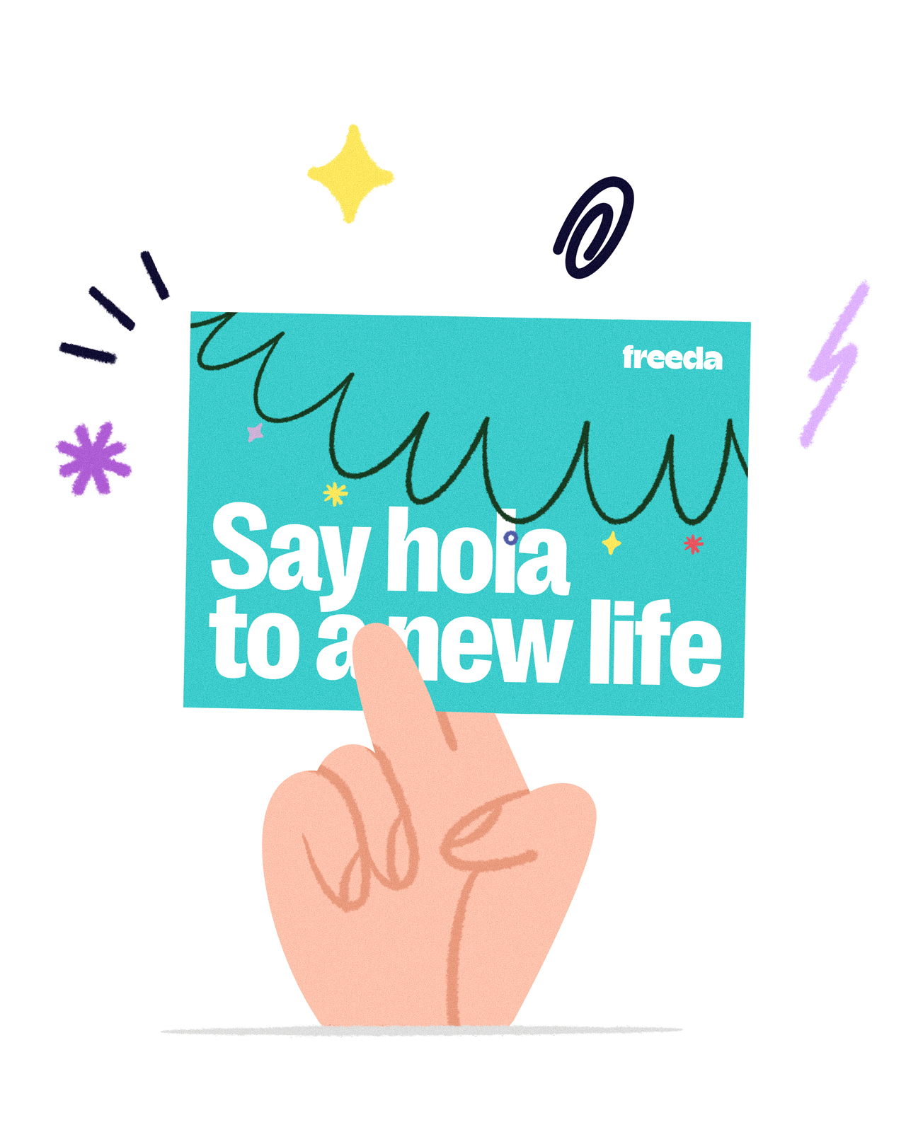 Class where students are engaged in learning using the Freeda Space Method